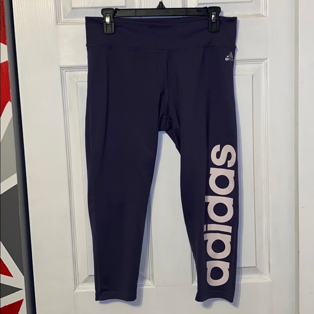 Capri Purple ADIDAS leggings